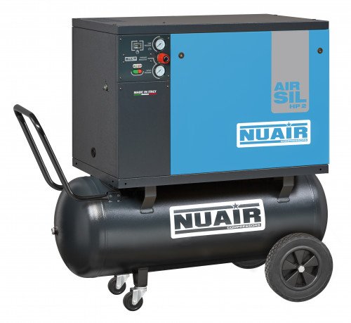 Nuair S -28FR504FPS079 100升专业静音可携带皮带驱动器空气压缩机-11.6 CFM 3 hp 10 bar