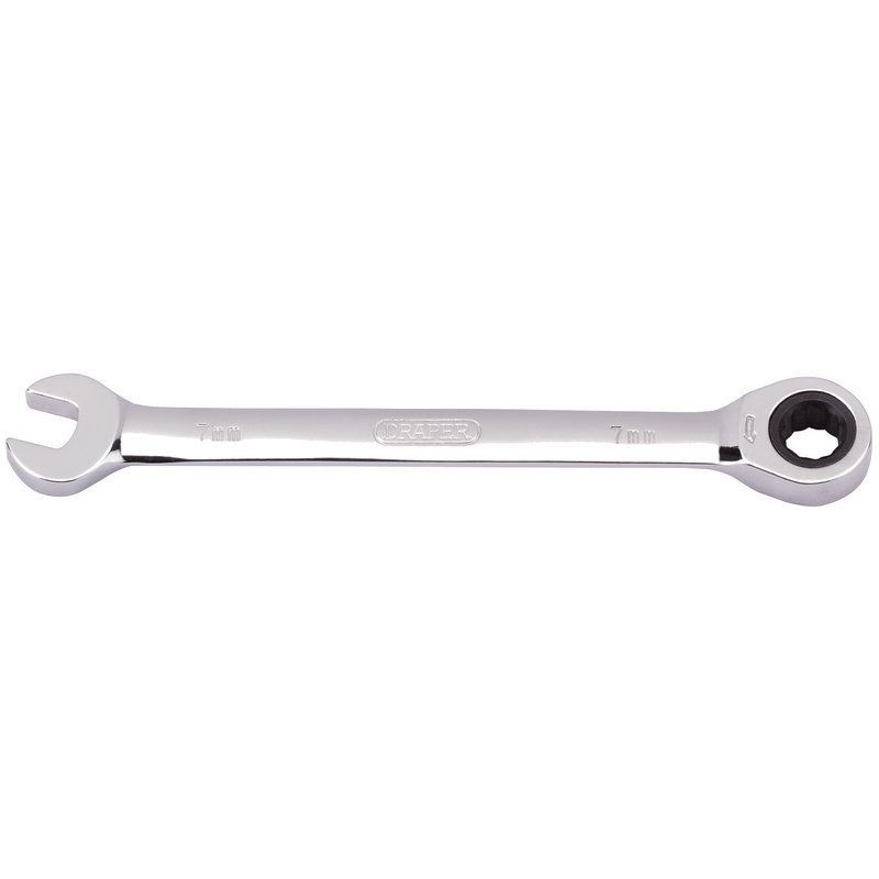 Draper 31004 Metric Ratcheting Combination Spanner - 7mm