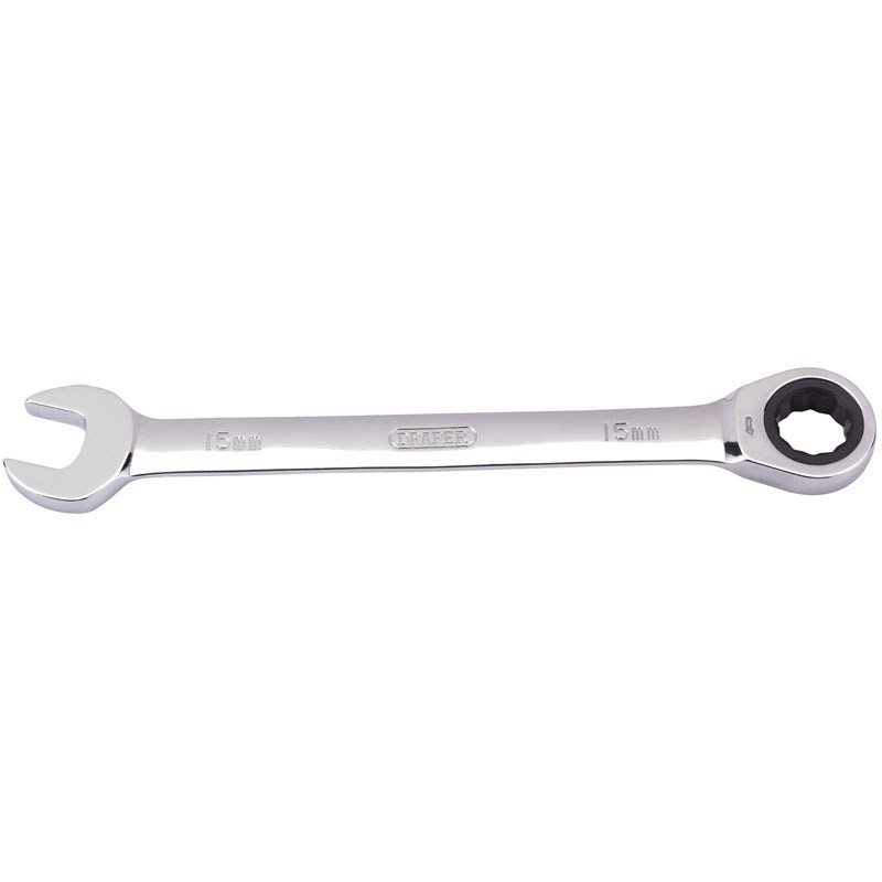 Draper 31012 Metric Ratcheting Combination Spanner - 15mm