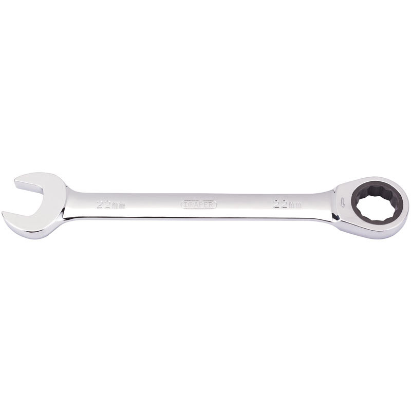 Draper 31022 Metric Ratcheting Combination Spanner - 22mm