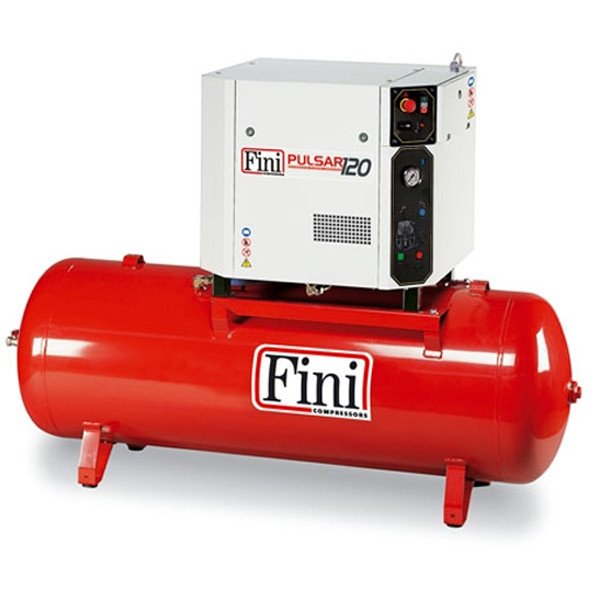 Fini 500L Pro脉冲星概念接收器安装空压机- 38.2 CFM 10马力三相