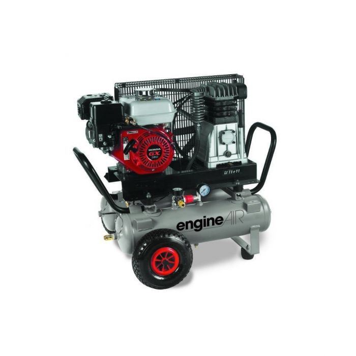 ABAC engineAIR 5/11汽油- 4.8 hp 11 + 11 + 11 10 lt移动汽油空气压缩机