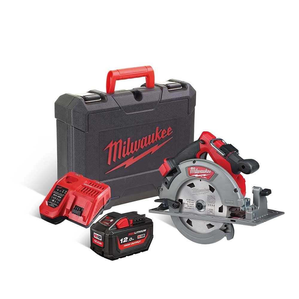 Milwaukee M18FCS66-121C M18 FUEL™18V 190mm圆锯套件- 12Ah电池，充电器和盒