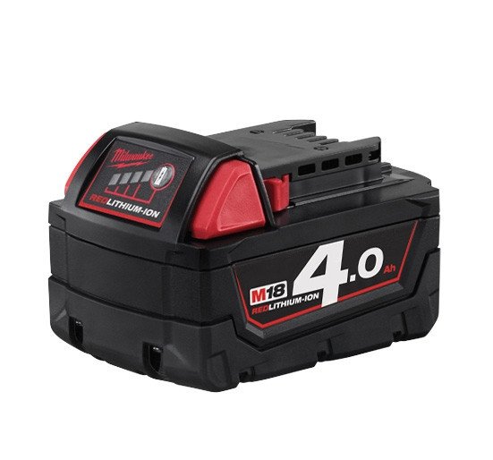 Milwaukee M18B4 4.0Ah红色锂离子电池