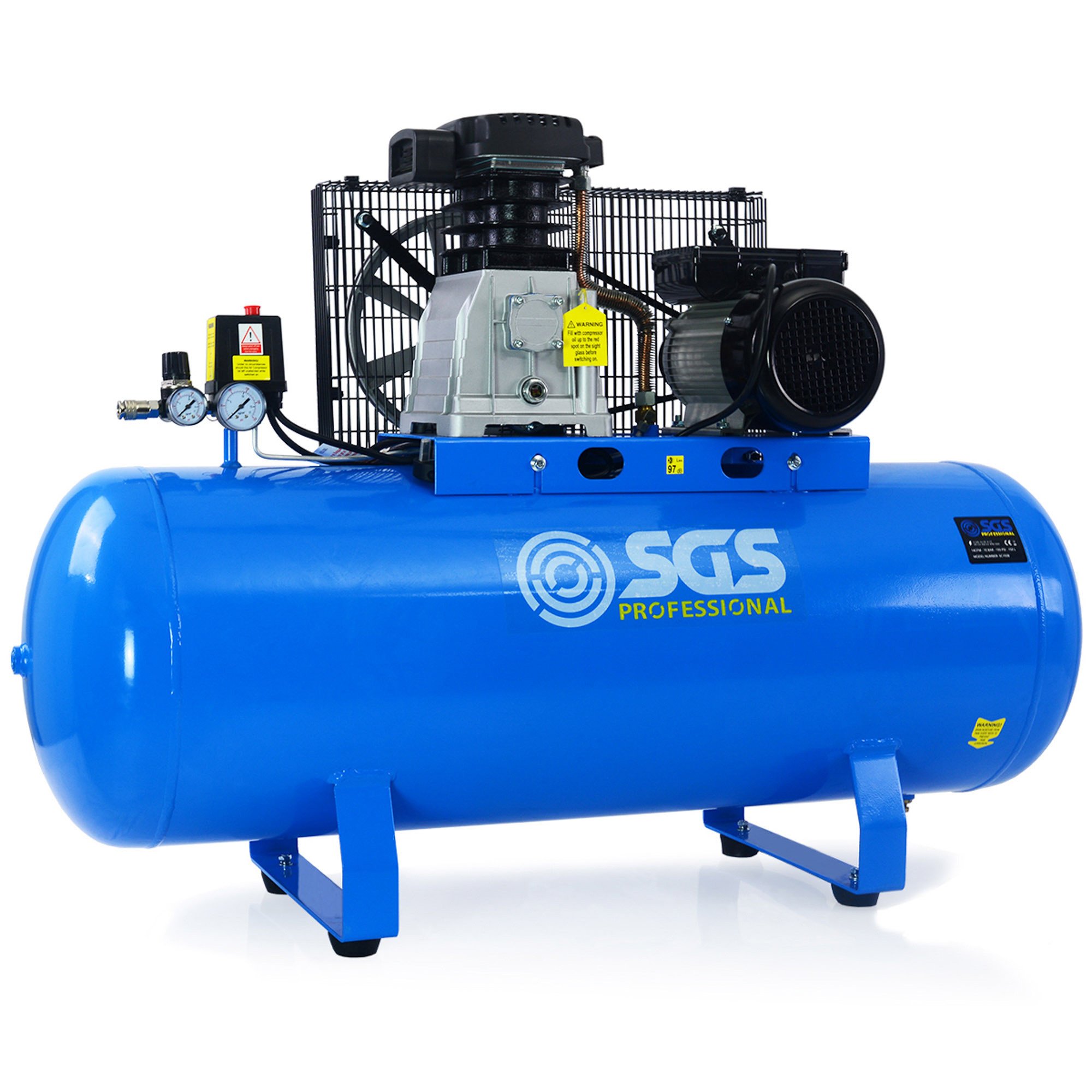 SGS 150升空压机- 14CFM 3HP 150L |免费油