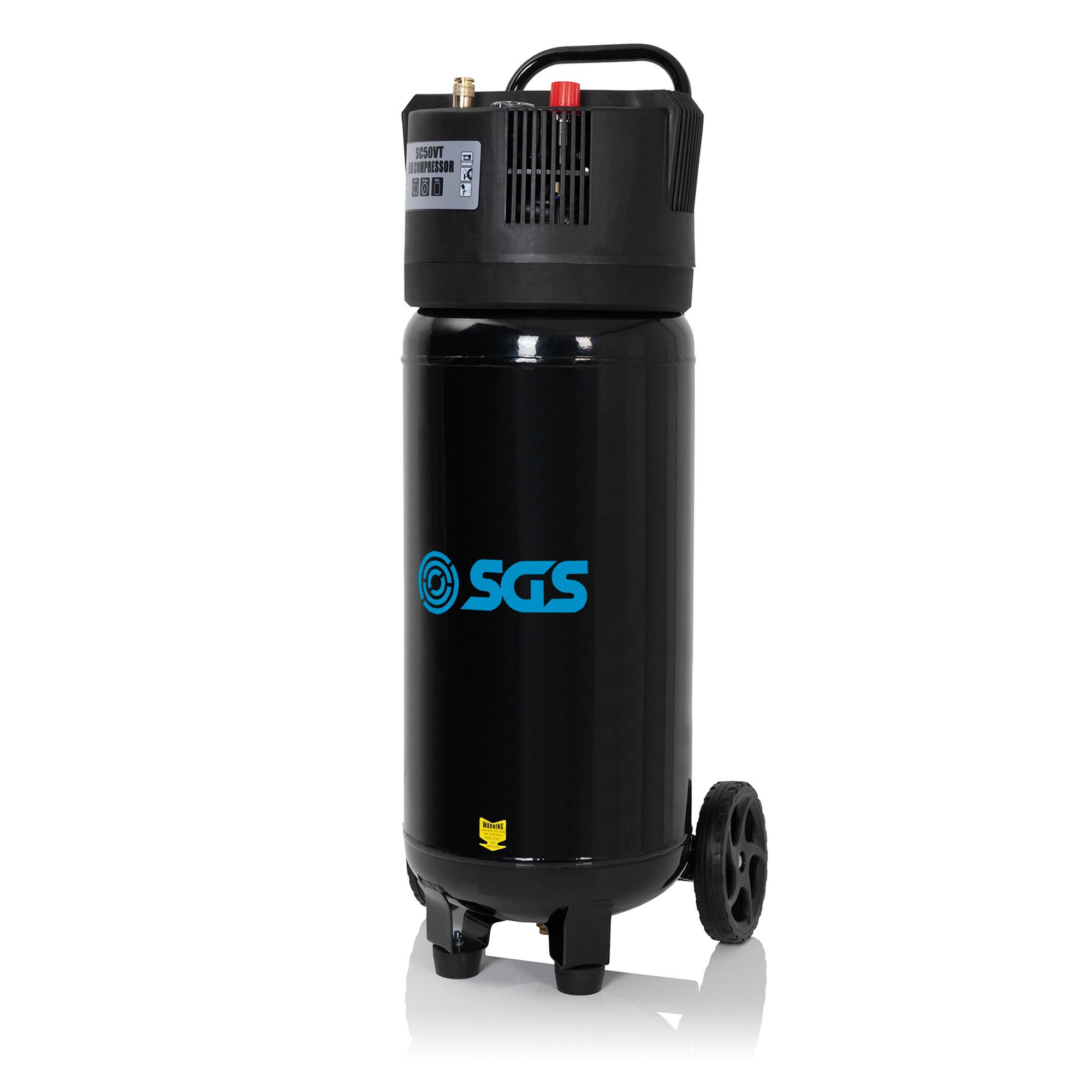 SGS 50升无油直驱立式空气压缩机，带钉枪