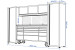 SGS不锈钢15抽屉工作长凳|3个上柜和2个侧柜
